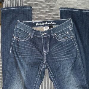 Harley-Davidson Women's Dark Blue Boot Cut Jeans